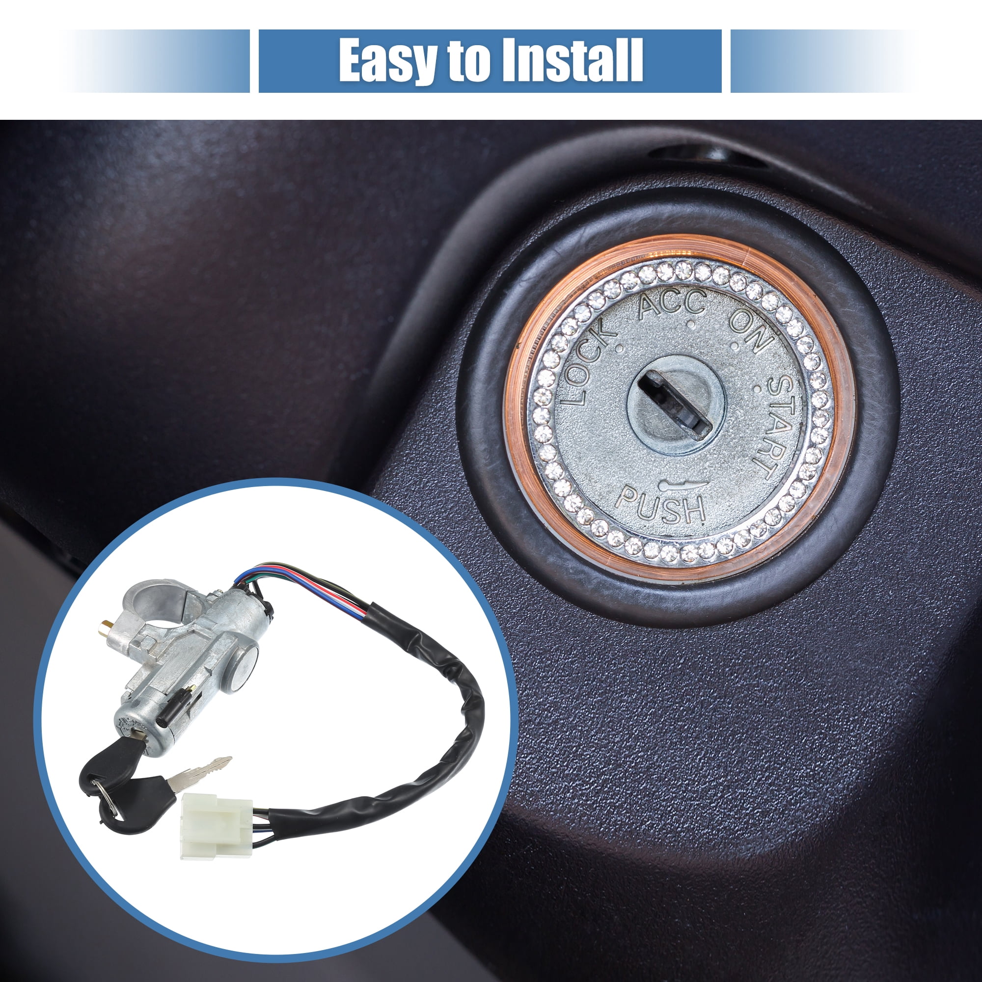 1 Set Car Ignition Switch Starter Switch with Keys for Nissan Sentra 2002-2006 No.4870075Y00