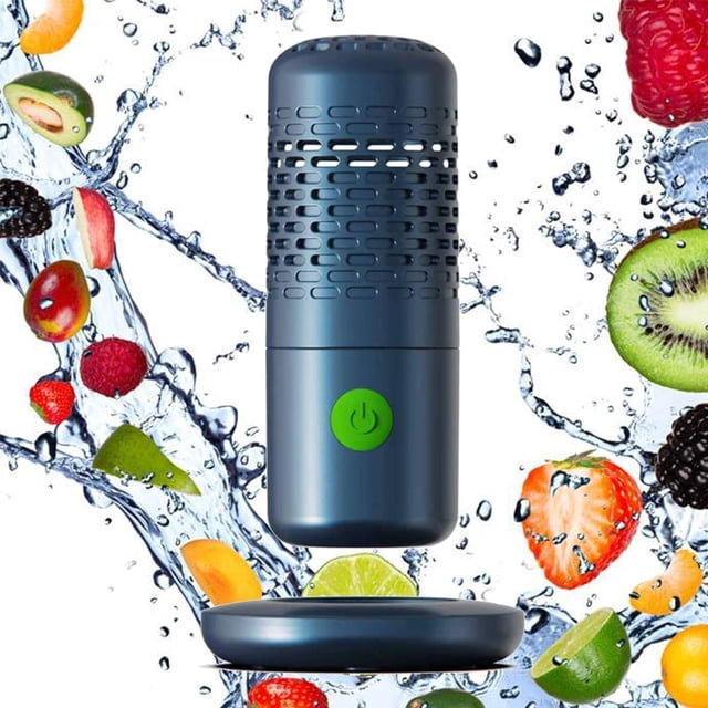 Mini máquina de limpieza de frutas y verduras portátil multifuncional, forma de cápsula, purificador Abody Autolavadora