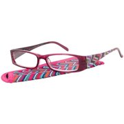 Angle View: Foster Grant Women's Plastic Reading Glasses, Rosemary Pink