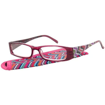 Foster Grant Women's Plastic Reading Glasses, Rosemary Pink