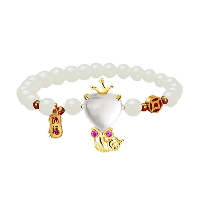 LUVCLS Pulsera del año 2025 de la serpiente para mujer, estilo chino, serpiente china, nueva
