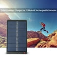 2*AA/AAA Rechargeable Batteries Charger Solar Powered Charger 1W 4V