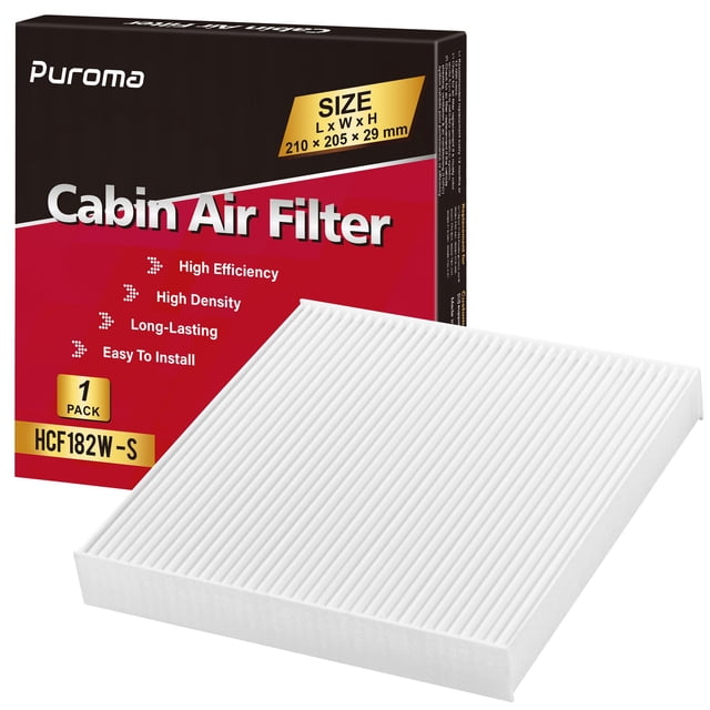 Reemplazo del filtro de aire de cabina Puroma CP182 CF11182 Honda