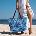 thumbnail image 6 of Balery Vintage Floral Beach Travel Bag - Water-Resistant, Large Capacity Lightweight Tote with 7 Pockets for Women and Men - Perfect for Beach, Pool, Gym, and Travel, 6 of 7