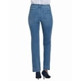 thumbnail image 2 of NYDJ womens  Petite Marilyn Bastille Sea Straight Leg Jean, 4P, Blue, 2 of 3