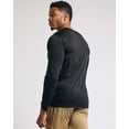 thumbnail image 3 of Real Essentials 4 Pack: Men's Dry Fit Long Sleeve V-Neck Active T-Shirt - Athletic Outdoor UPF 50+ (Available in Big & Tall), 3 of 6