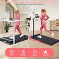 thumbnail image 2 of HevGlrm Walking Pad Treadmill with Incline for Home,Portbale Under the Desk Treadmills with Handles,3.0HP Compact Walking Pads with Handle Bar for Small Space,0.6-7.6 mph,350 lbs, 2 of 8