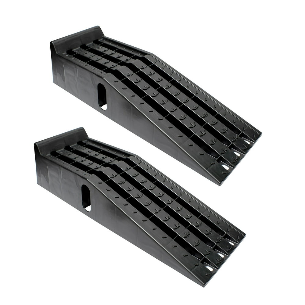 BISupply Vehicle Service Ramp Set 6.3” Inch Lift 2 Ton Truck Ramps