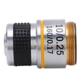 thumbnail image 1 of Objectif Standard, Objectif Clair pour Microscope Biologique 4/0.10,10/0.25,20/0.40, 1 of 8