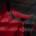thumbnail image 6 of Women Sleeveless Vest Button Down Asymmetrical Round Neck Loose Fit Casual Summer Tops by Yigetop Red 3XL, 6 of 6
