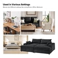 thumbnail image 5 of Contemporary 3-Seater Sofa with Deep Seating Oversized Couch for Living Room Apartment Black, 5 of 8