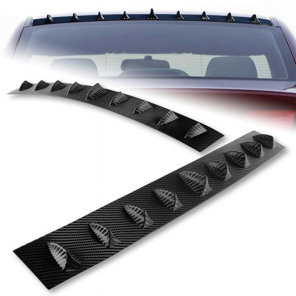 Stay Tuned Performance For 2006-2011 Honda Civic 4DR Carbon Style Shark Fin Rear Window Spoiler Wing