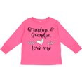 thumbnail image 3 of Inktastic Grandma and Grandpa Love Me Heart Grandchild Boys or Girls Long Sleeve Toddler T-Shirt, 3 of 5