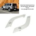 thumbnail image 3 of Insertos 1 Par De Inserciones De Manija De Puerta Interior Cubierta De Manija De Puerta Interior Izquierda Derecha Para Wrangler JK 2011 A 2018 Plata, 3 of 7