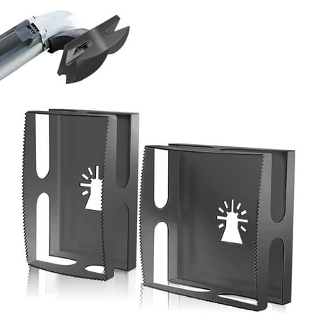 

Square Slot Cutter 2PCS Stainless Square Slot Cutter Rectangle Slot Cutter Socket Slot Cutter Carving One Step in Place for Plastic Metal or Low-Voltage Electrical Boxes Mounting (Rectangle+ Square)