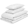 thumbnail image 4 of Cloud Fino Luxurious Pinch Pleated Duvet Cover Set 100% Egyption Cotton 600 Thread Count Pintuck Design Decorative Soft Bedsheet Set(White,Full/Queen), 4 of 6