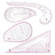 thumbnail image 1 of Regla de costura de plástico DIY plantilla de medición de curva francesa herramienta de artesanía de pintura de dibujo a medida 4 piezas Scienceny  HA7961-00B, 1 of 6