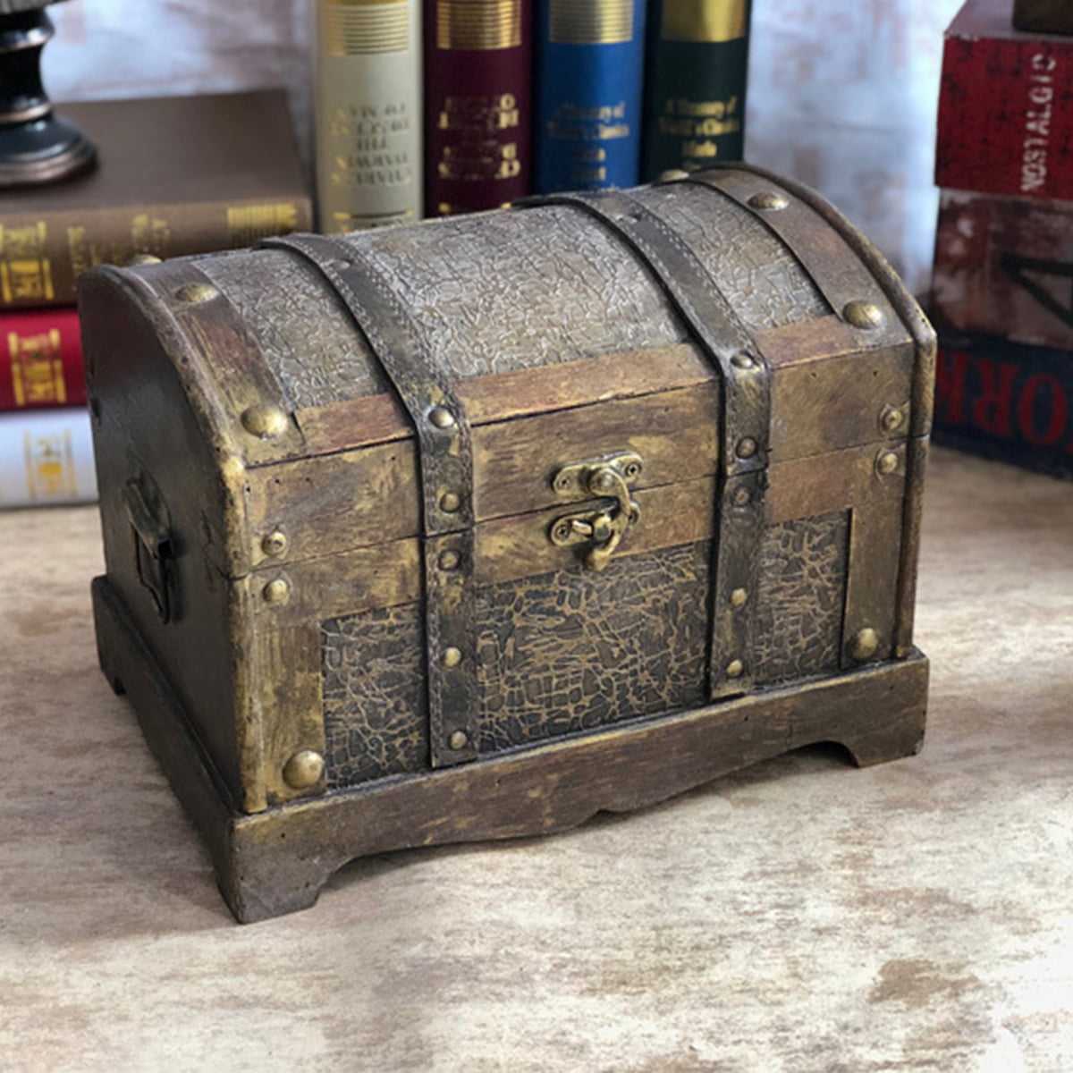 Details about   Wooden Retro Pirate Treasure Chest Box Gem Jewelry Trinket Keepsake Storage Case 