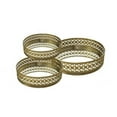 thumbnail image 1 of Round Gold Mirror Trays, Set of 3, 1 of 1