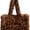 Brown, variant on Faux Fur Leopard Print Tote Bag, Large Soft Fluffy Plush Shoulder Handbag, Oversized Top Handle Purse for Daily Commute, Shopping & Travel