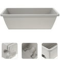thumbnail image 5 of LULULION 4 Sets Indoor Planter Box Light Grey Rectangular Resin for Balcony Vegetable Planter Enthusiasts, 5 of 6