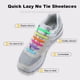 thumbnail image 4 of Cordones elásticos de silicona, moda unisex, atlético, sin cordones, todas las zapatillas de deporte se ajustan al cordón de zapato rápido, 4 of 4