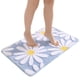 thumbnail image 3 of Advancent Alfombras antideslizantes para baño: sin desprendimiento Exquisita alfombra de flores artesanales Alfombra para el piso Sin daños en Juegos de accesorios de baño Cielo azul 40*60cm, 3 of 6