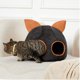 thumbnail image 1 of Casa interior para gatos y cama para mascotas | Cojín extraíble | Tejido suave | Refugio ligero y fácil de limpiar | Acogedor y cálido | Portátil para gatos, animales pequeños | Color Café | 16 x 13, 1 of 6