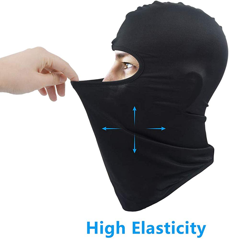 Wholesale Black Polypropylene Thermal Balaclava Face Mask Ninja Hood Lot of 5 