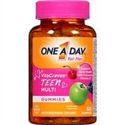 One A Day For Her VitaCraves Teen Multivitamin Gummies, 60 Count