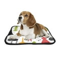thumbnail image 2 of PKQWTM cute animals trees grunge brush forest Pet Dog Cat Bed Pee Pads Mat Cushion Potty Dogs Blankets Crate Bed Kennel 25x30 inch, 2 of 3