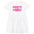 thumbnail image 3 of Inktastic Poppy's Girl Pink with Hearts Girls Toddler Dress, 3 of 5