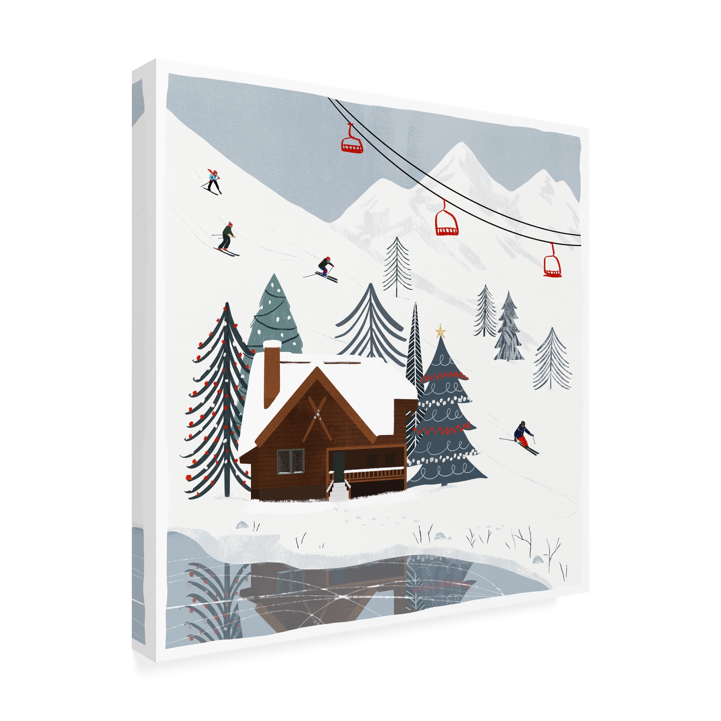 Victoria Barnes 'Ski Slope II' Canvas Art