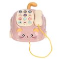 thumbnail image 3 of Baby Phone, Plastic Skin Friendly Baby Musical Toy  For Preschool Education Pink, 3 of 8