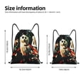 thumbnail image 2 of Goofa The Nightmare Before Christmas Print Drawstring Backpack Bag Sport Gym Sackpack Cinch Bags Drawstring Bags Draw String Sport Bag-Small, 2 of 6
