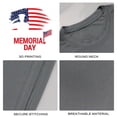 thumbnail image 4 of Coolnut Men's T Shirt Odor Protection Short, Memorial Day Mens Short Sleeve Tees, Grey Crew-Neck Casual Tee Shirts, S, 4 of 6