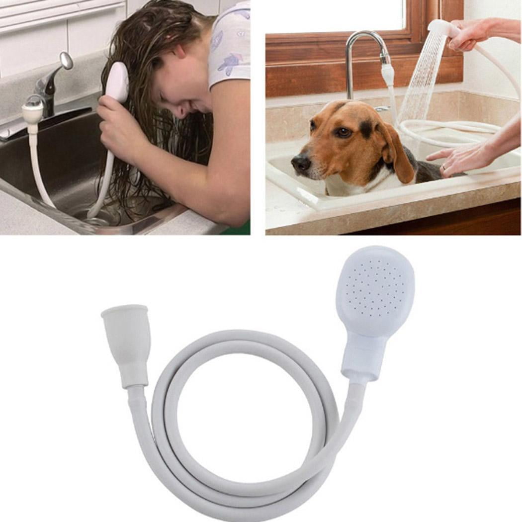 Shower Head Spray Drains Strainer Hose Sink Washing Hair Dog Shower Head Pet Bath Tool Caroj