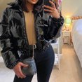 thumbnail image 2 of Turilly Womens Jackets Ladies New Style for Woman In Autumn and Winter Fashionable Bright Cotton Loose Coat, 2 of 8