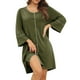 thumbnail image 2 of Camisón con botones camisón de cuello redondo elegante suave lavable a la moda para mujeres para el dormitorio del hogar ANGGREK Otros, 2 of 7