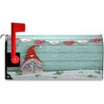 thumbnail image 2 of Christmas Elf Gnome Winter Mailbox Cover Snowflakes Wooden Board Mailbox Covers Magnetic Large Oversized 21"X25.5" Mailbox Wraps Post Letter Box Cover Garden Decorations, 2 of 6