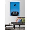 thumbnail image 2 of NFL Carolina Panthers - S. Preston Mascot Sir Purr 20 Wall Poster with Wooden Magnetic Frame, 22.375" x 34", 2 of 5