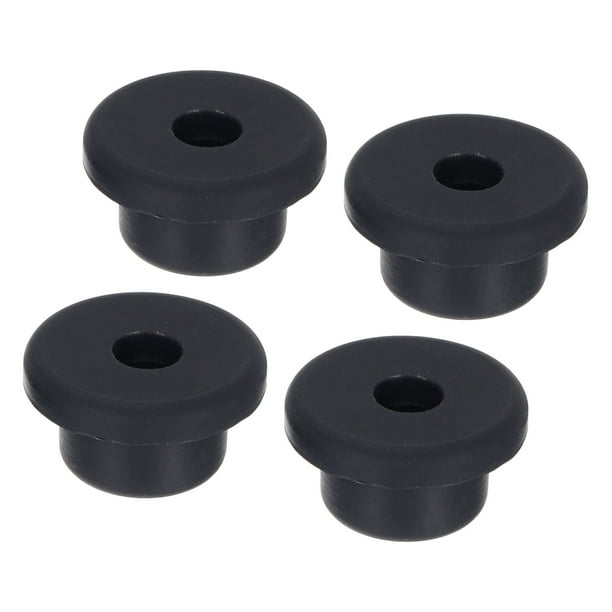 Black Rubber Grommet 1 Inch OD 0.32 Inch ID, 4Pcs Seal Protection Cable