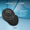 thumbnail image 4 of Mouse TrackBall ACTECK VIRTOUS ART X MI787 USB 2.4 Ghz 1600dpi 4 Botones Ergonomico, 4 of 6