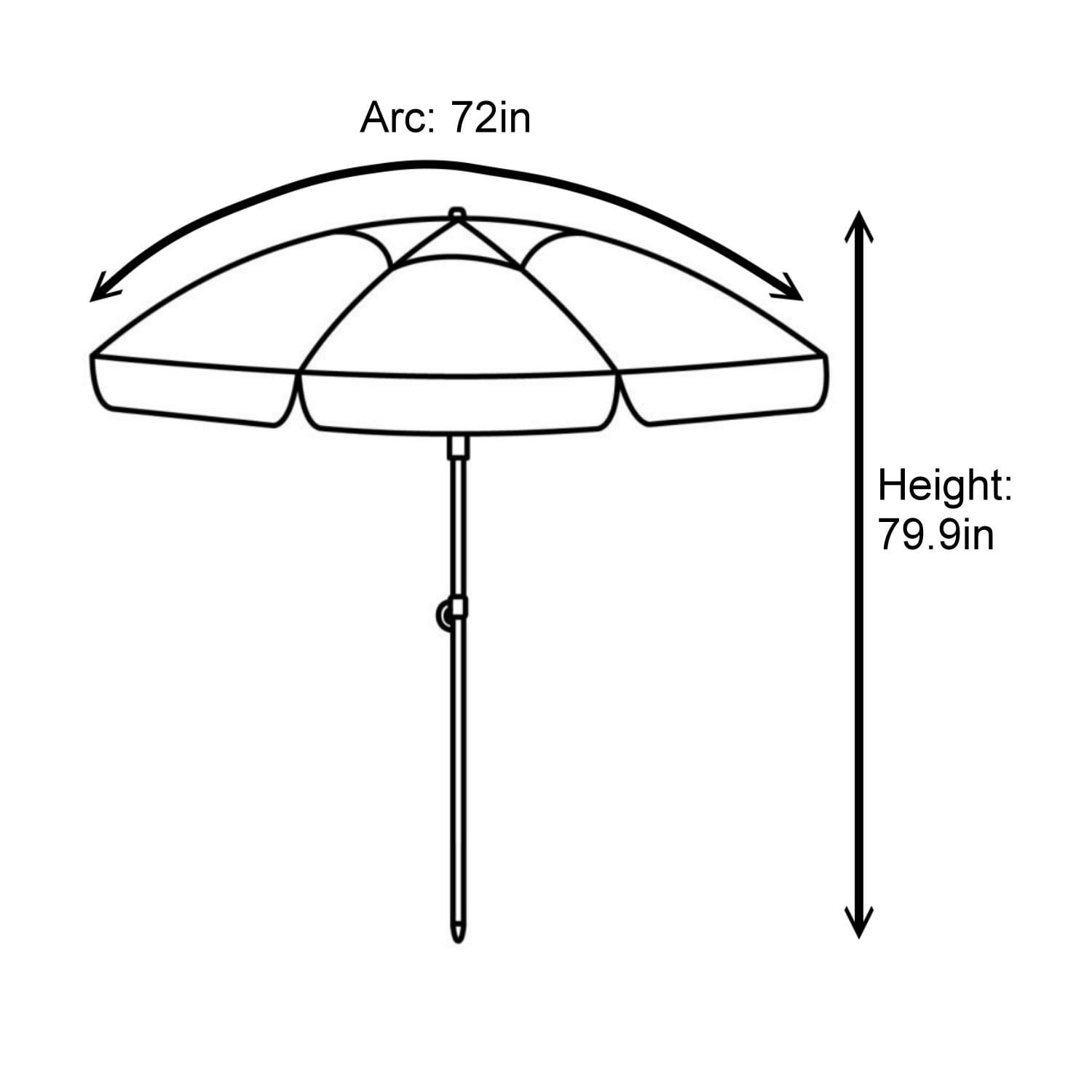 (2 pack) Mainstays 6 feet Thatched Tiki Umbrella Beach Umbrella, Sand Anchor