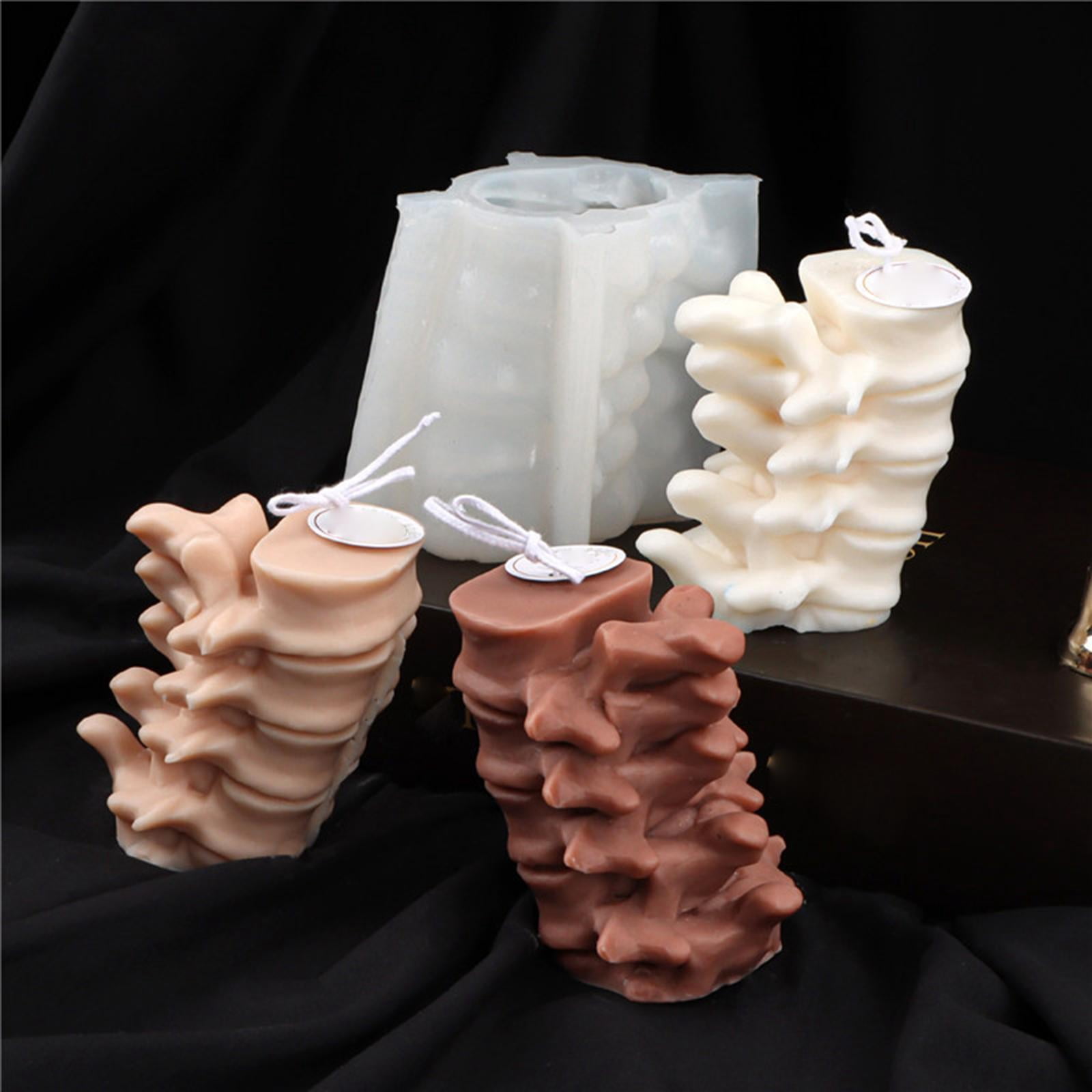FVDPWYE 3D Candle Silicone Mold Scented Candle Mould Cake Baking Resin DIY Crafts Candle
