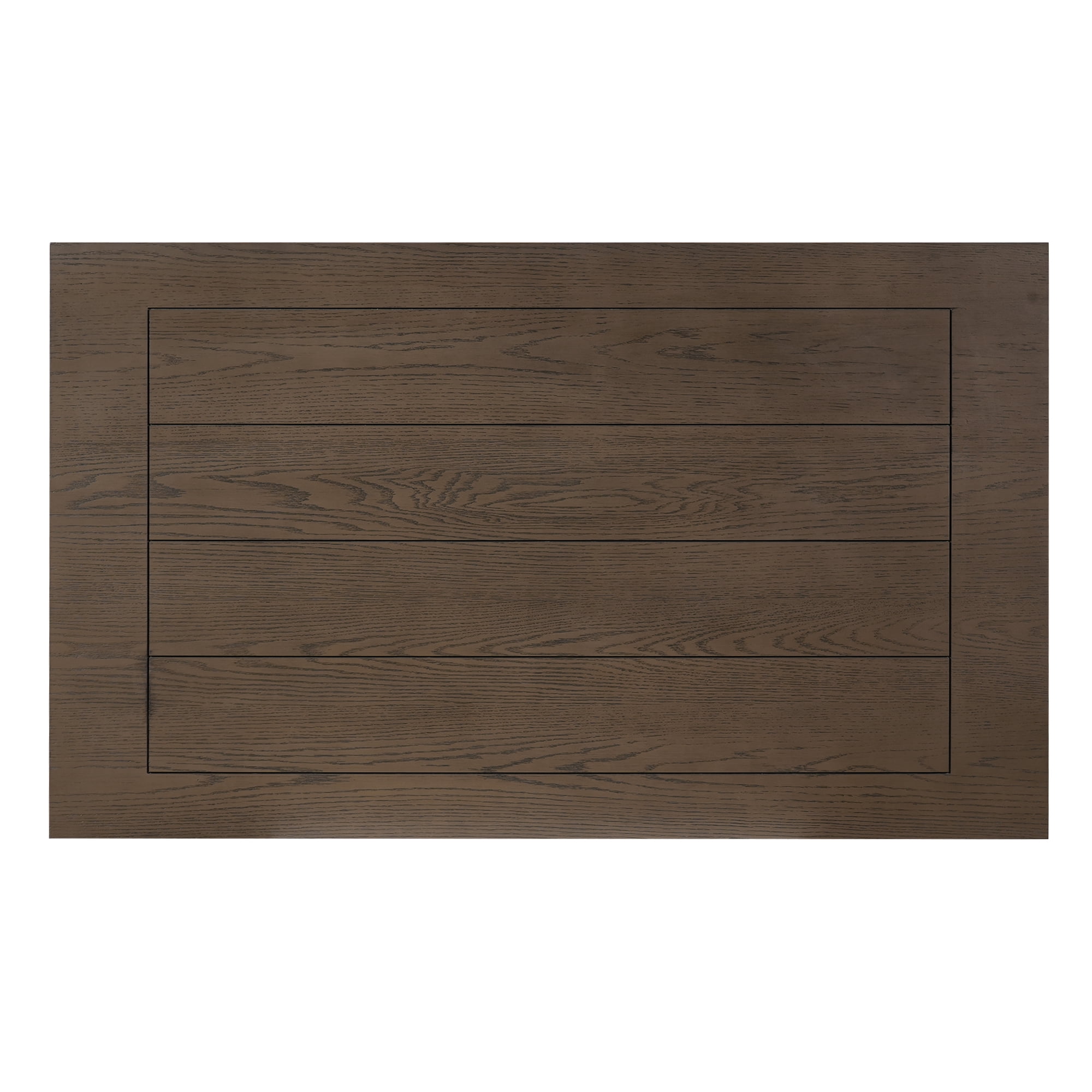 Euroco 60 Inch Farmhouse Dining Table for 6, Solid Wood Dining Room Table Kitchen Table with Trestle Base & Curved Legs for Living Room,Home Office,Espresso