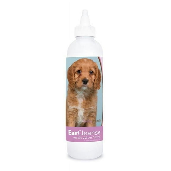 Healthy Breeds 840235198499 8 oz Cavapoo Ear Cleanse with Aloe Vera Sweet Pea & Vanilla