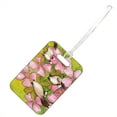 thumbnail image 1 of KuzmarK Luggage Travel Bag Tag -  Ragdoll Kitty Fairies with Pink Dogwood Art by Denise Every, 1 of 2