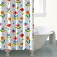 thumbnail image 4 of Pioneer Flower Floral Print Pattern Shower Curtain 84"x72", Bathroom Decorative Shower Curtain Set with 12 Hooks, Waterproof Washable, 4 of 6