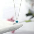 thumbnail image 4 of Gem Stone King 0.56 Ct Heart Shape London Blue Topaz 925 Sterling Silver Pendant with Chain, 4 of 4